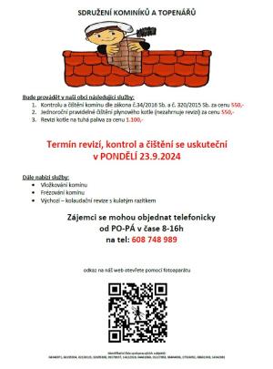 Revize kotlů, čištění a kontrola komínů