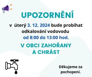 Odkalování vodovodu 
